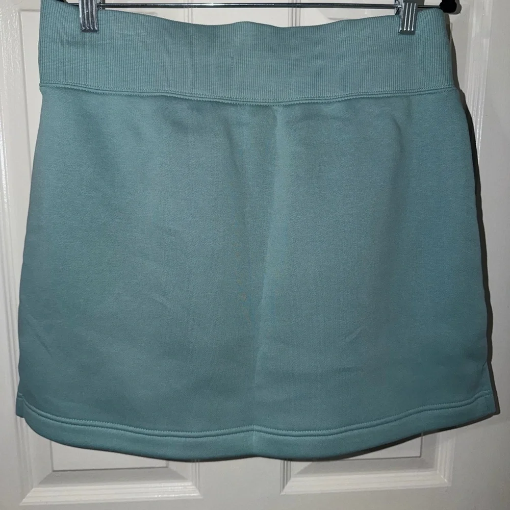 Nike Sportswear Fleece Mini Skirt Sage Green Drawstring NWT Size L